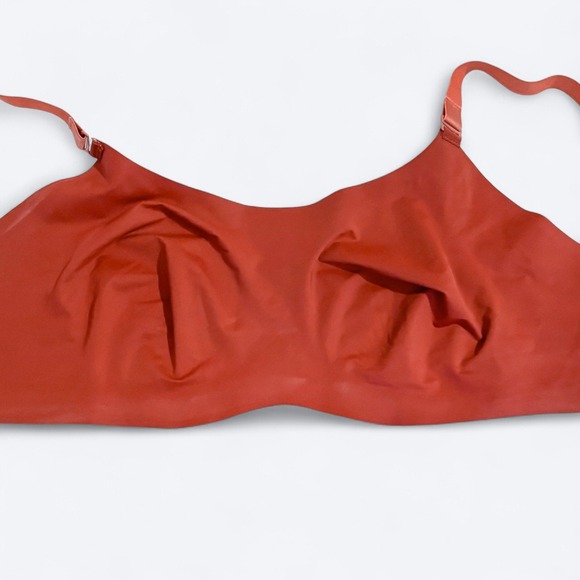 Knix Evolution Burgundy Retro Dot Print Bra Bralette 38 C/D Wireless Comfort - Picture 3 of 7